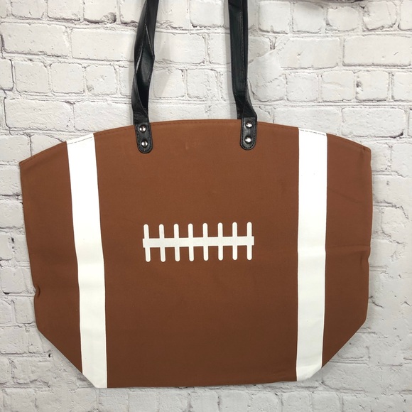NWT! XL Football Tote Bag - Picture 3 of 3